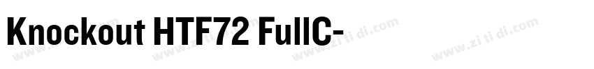 Knockout HTF72 FullC字体转换